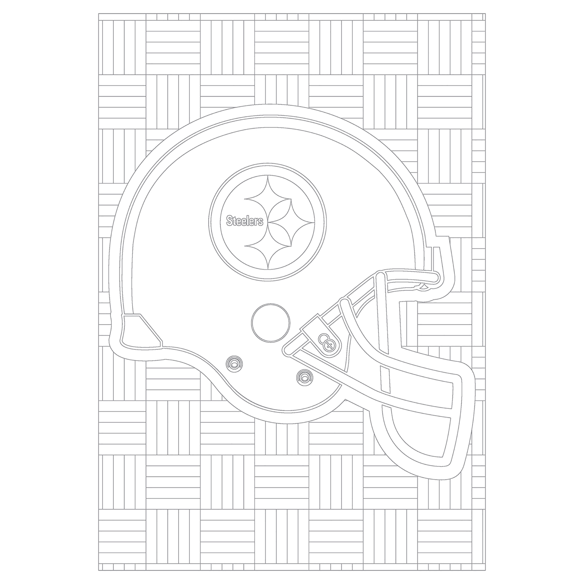 pittsburgh steelers helmet coloring pages