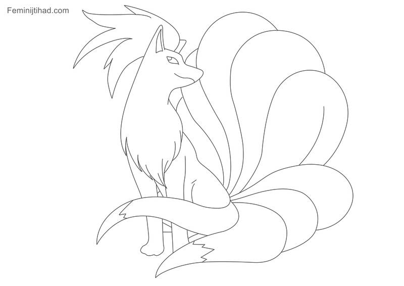 pokemon reborn vulpix coloring pages