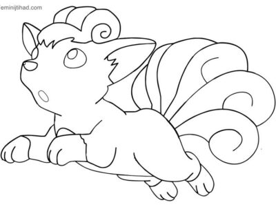 pokemon vulpix coloring pages