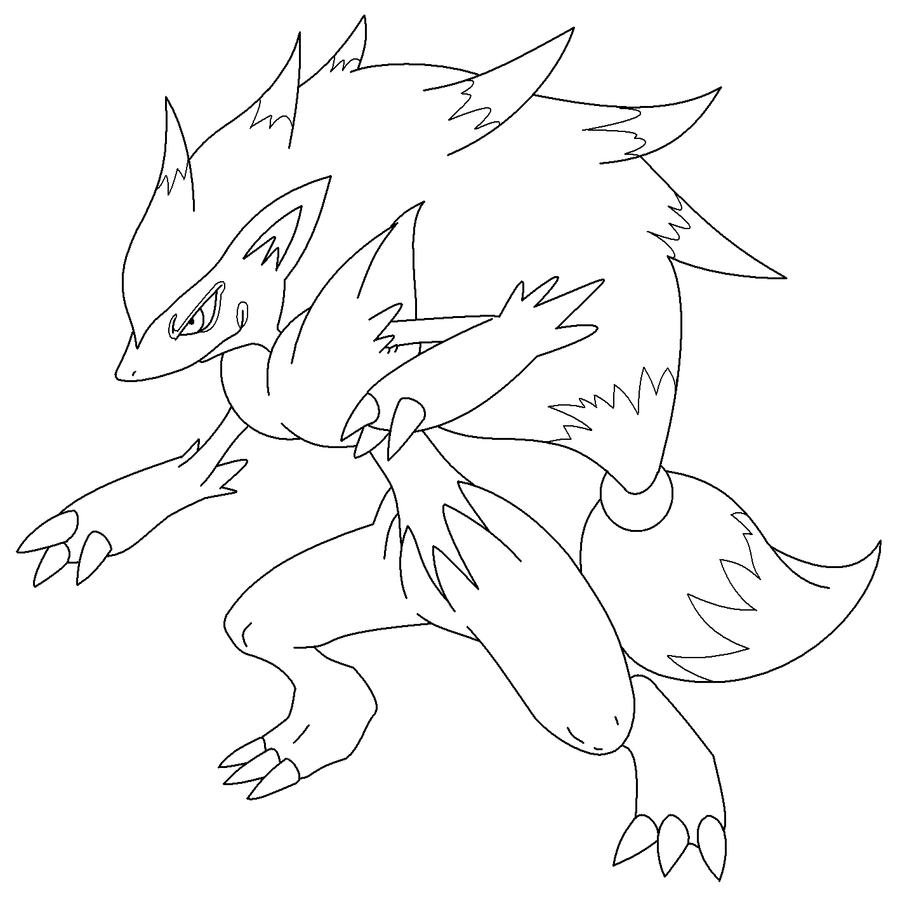 pokemon zoroark coloring pages