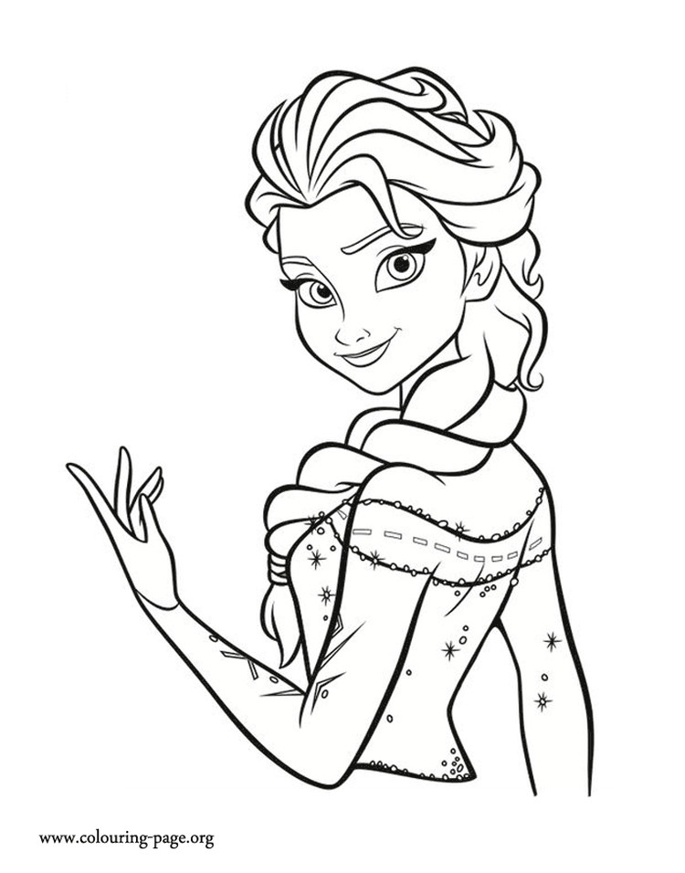 princess elsa coloring pages