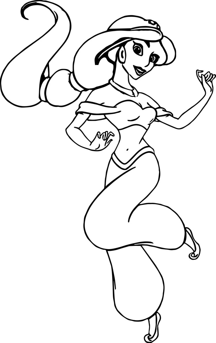 princess jasmine coloring sheets