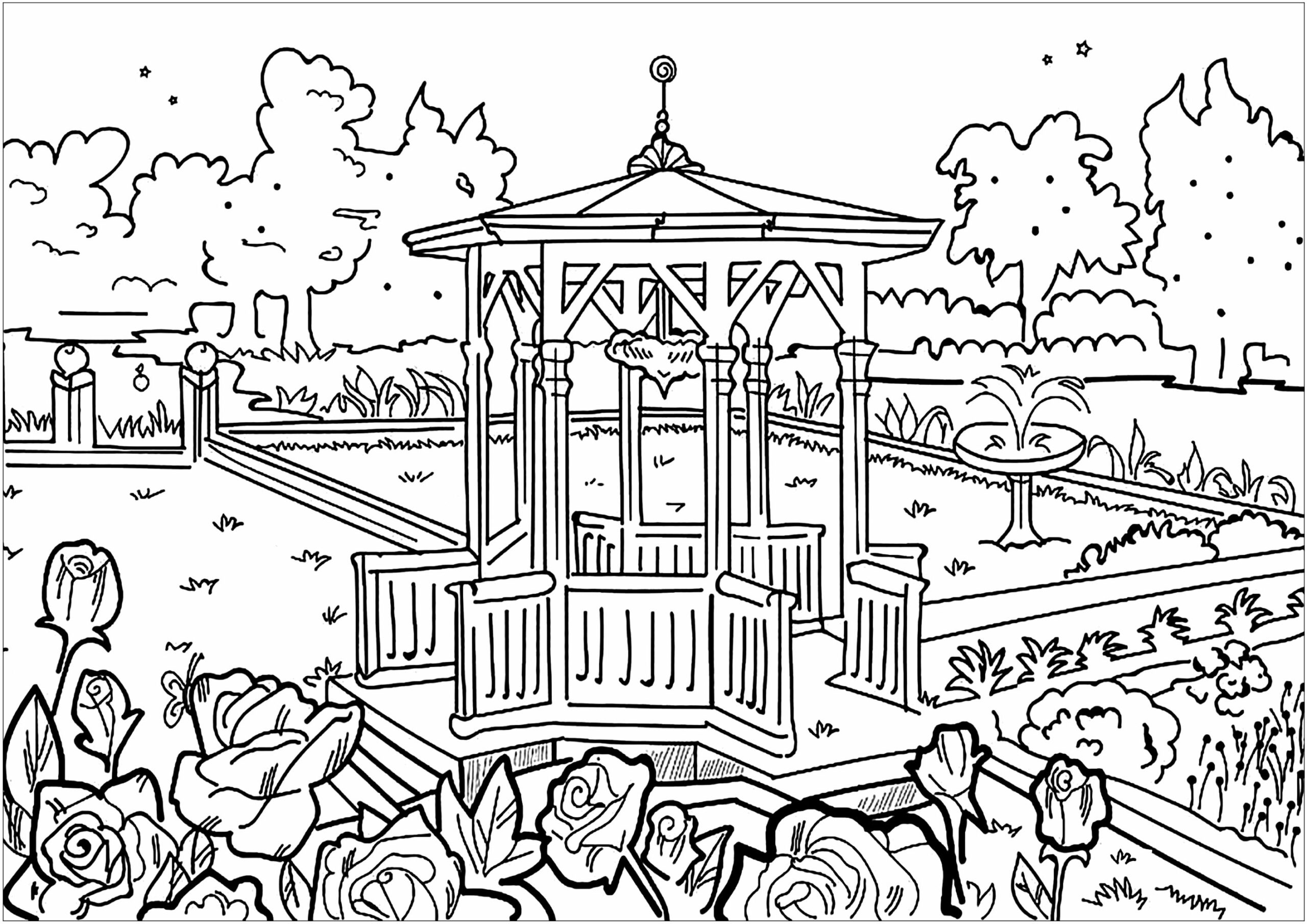 the secret garden coloring pages