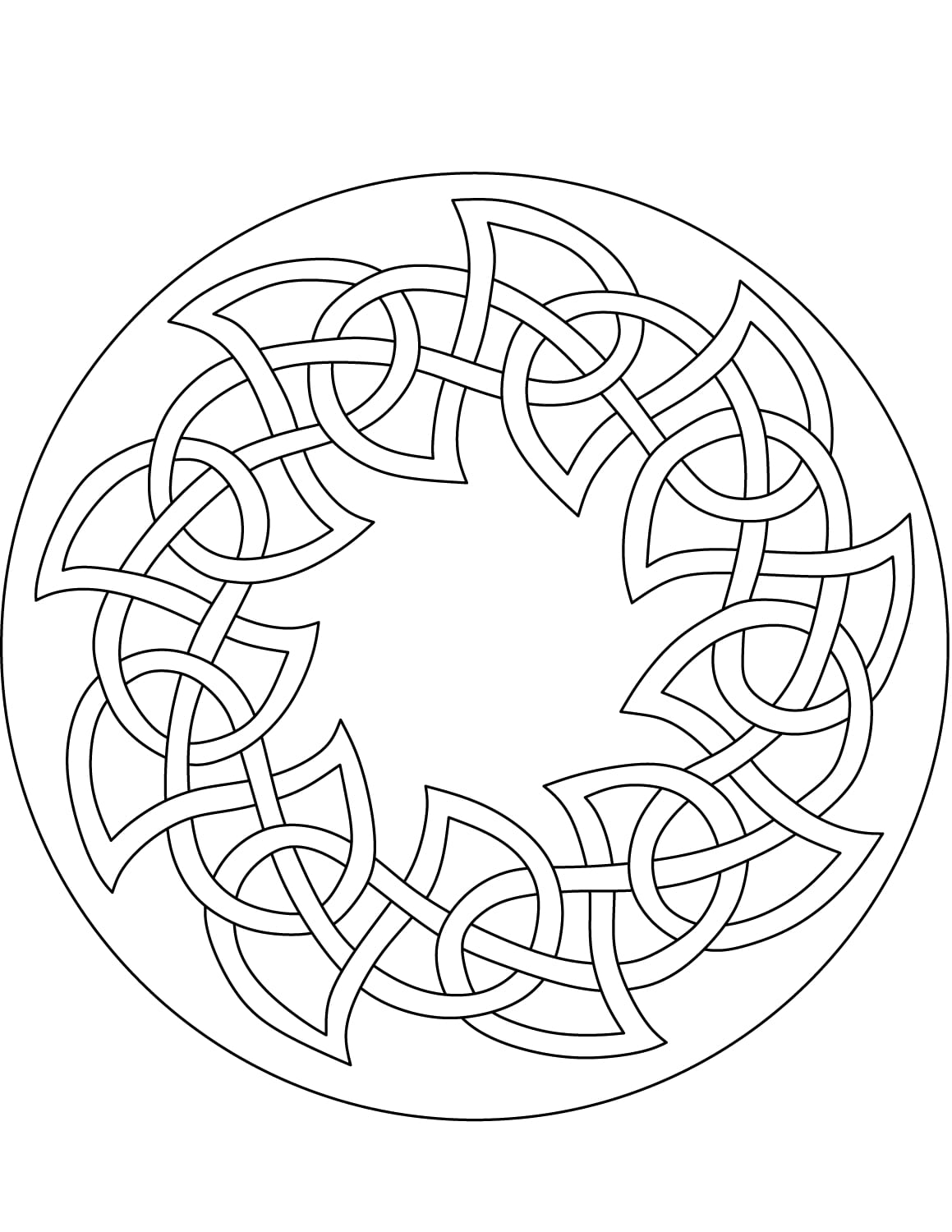 free celtic coloring pages