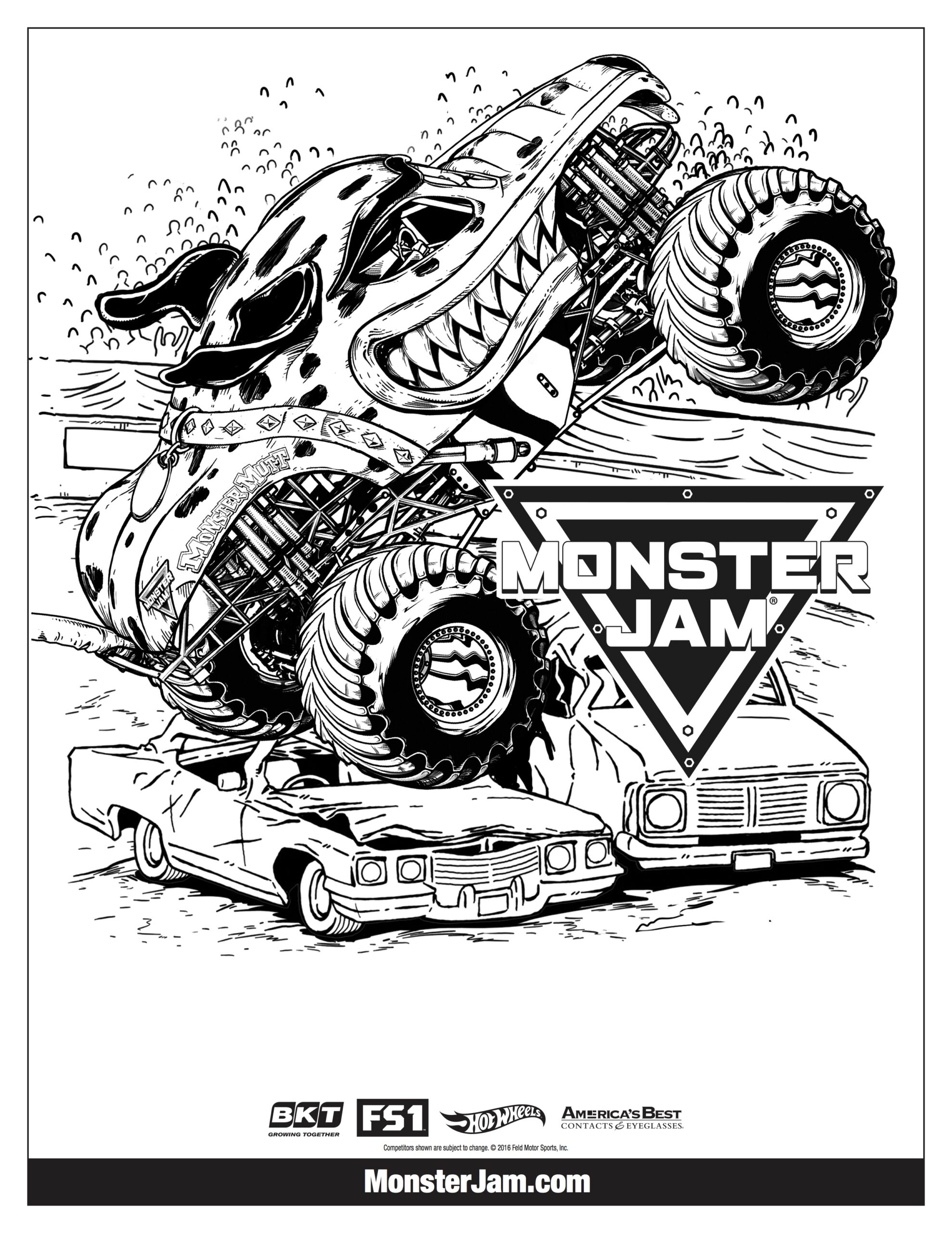 monster jam coloring pages earth shaker