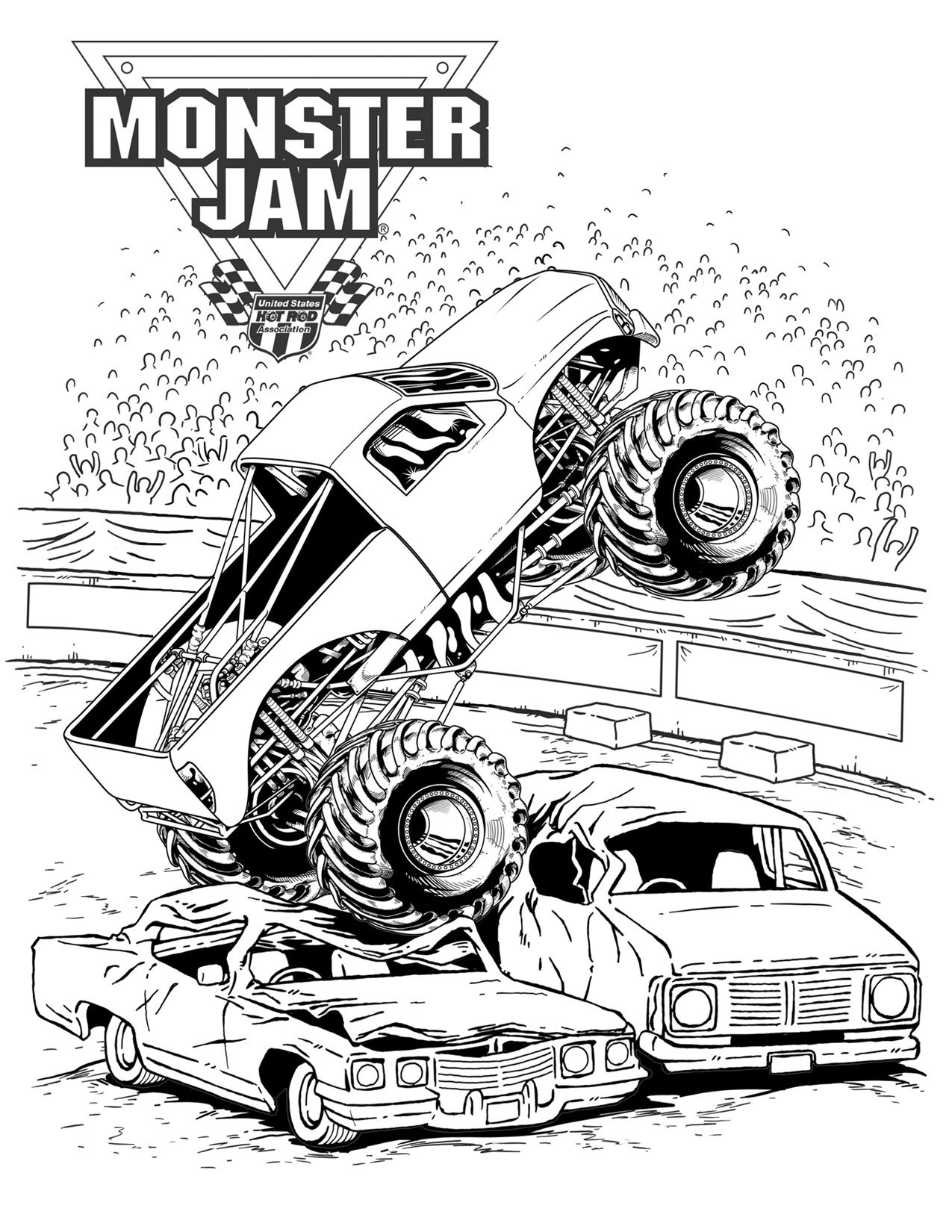 monster jam coloring pages maximum destruction