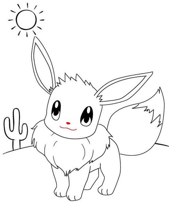 eevee pokemon coloring pages