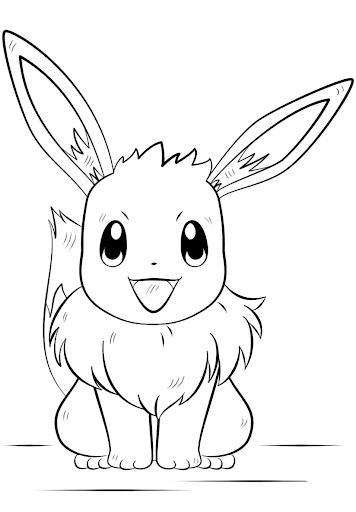 pokemon eevee coloring pages