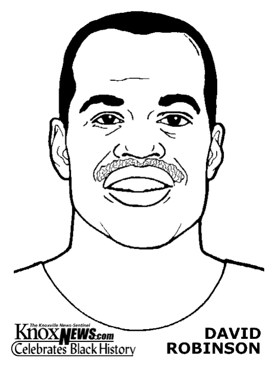 printable david robinson coloring pages