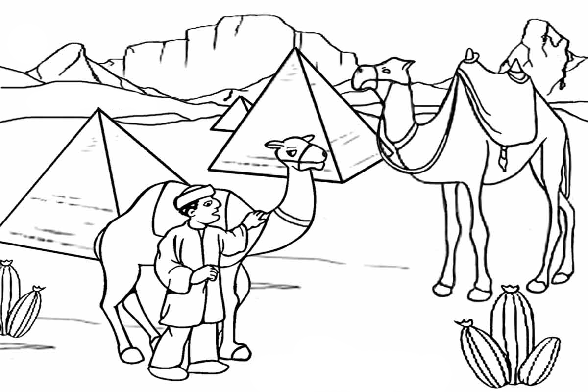 desert coloring pages to print