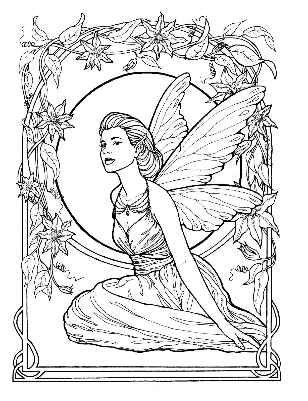 detailed coloring pages for adults