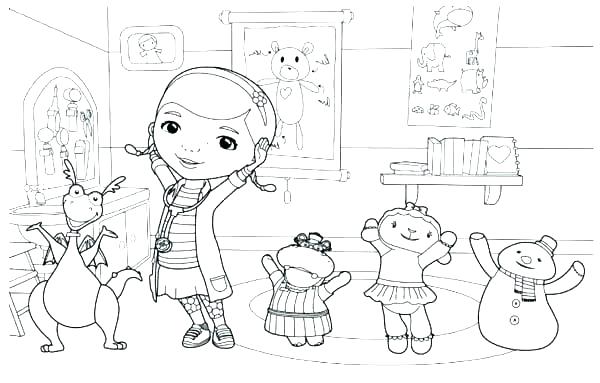 printable doc mcstuffins coloring pages