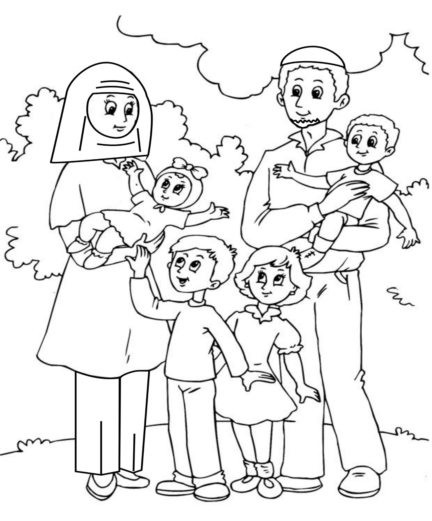 family coloring pages