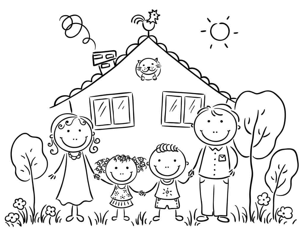 family members coloring pages