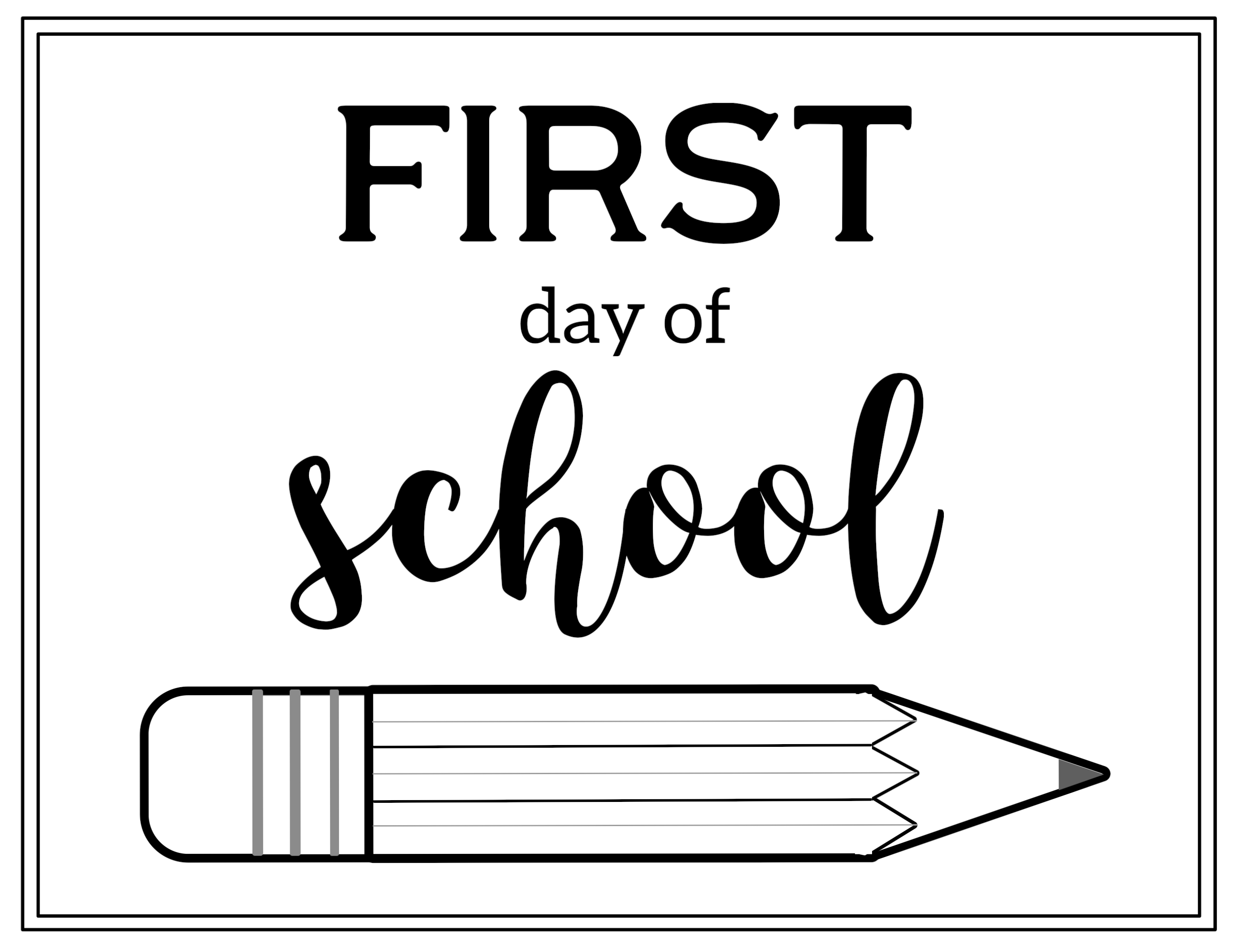 first day of school coloring pages