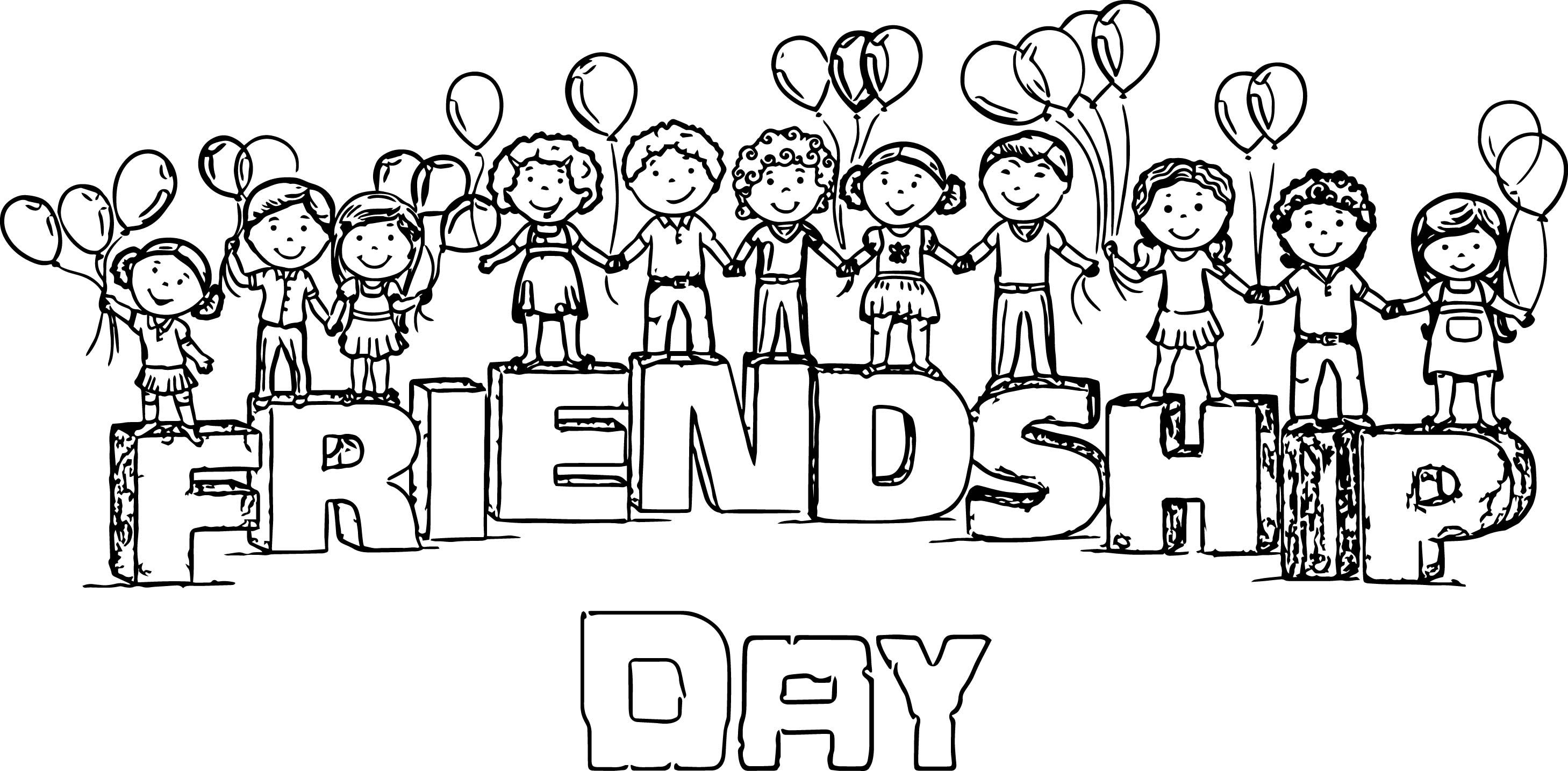 friendship coloring pages