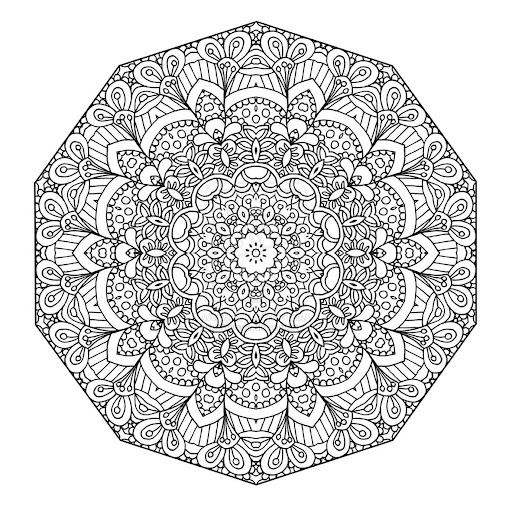 intricate mandala coloring pages