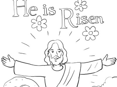 jesus easter coloring pages