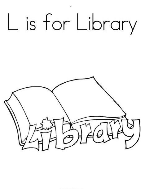 free printable library coloring pages