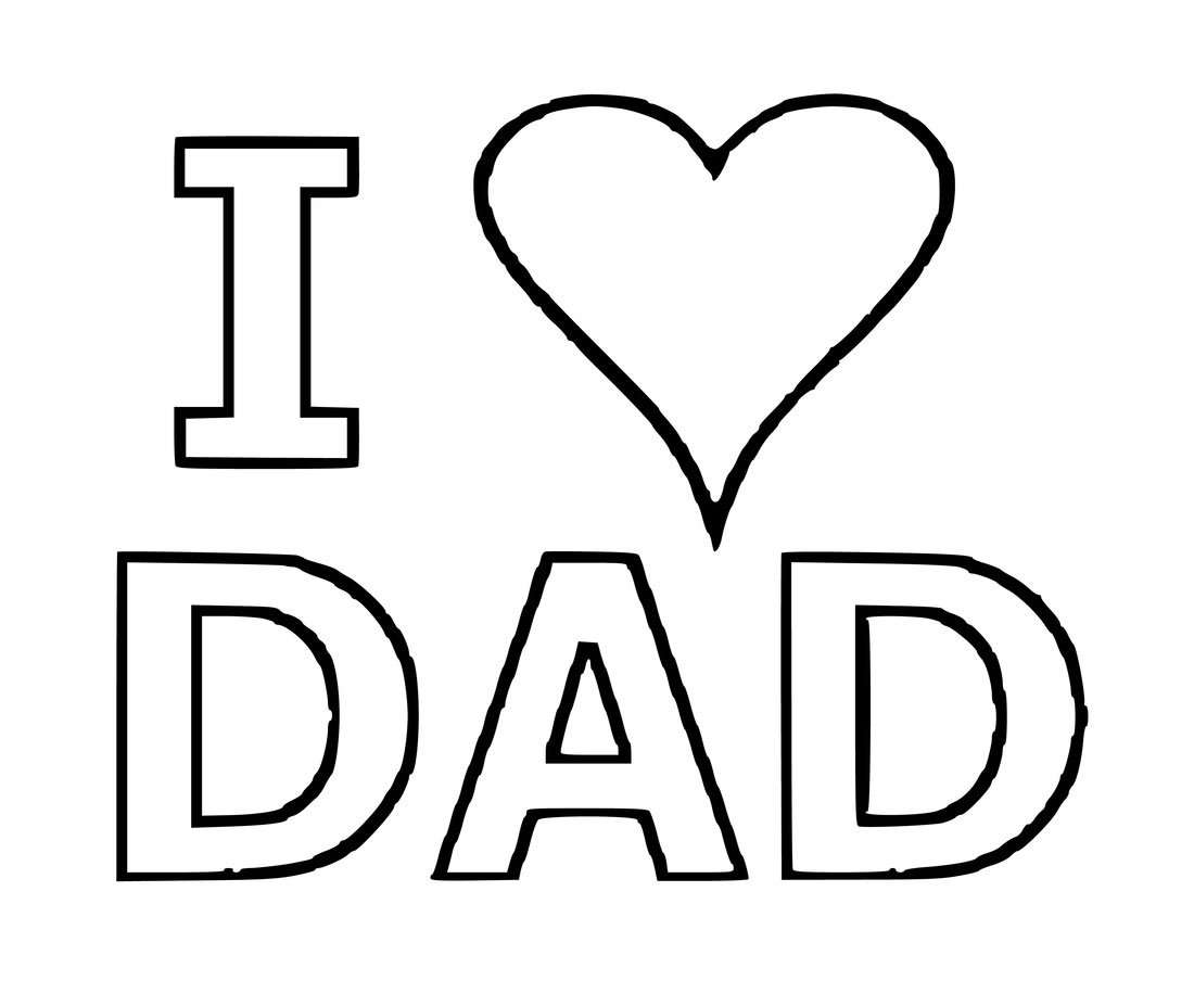 i love you dad coloring pages