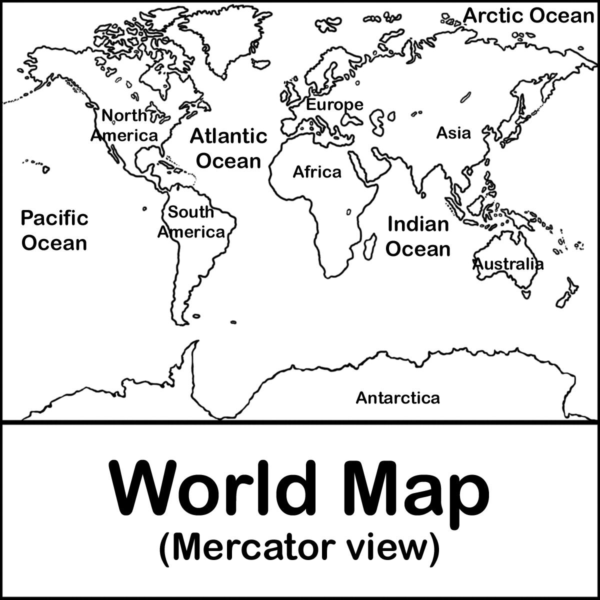 world map coloring pages