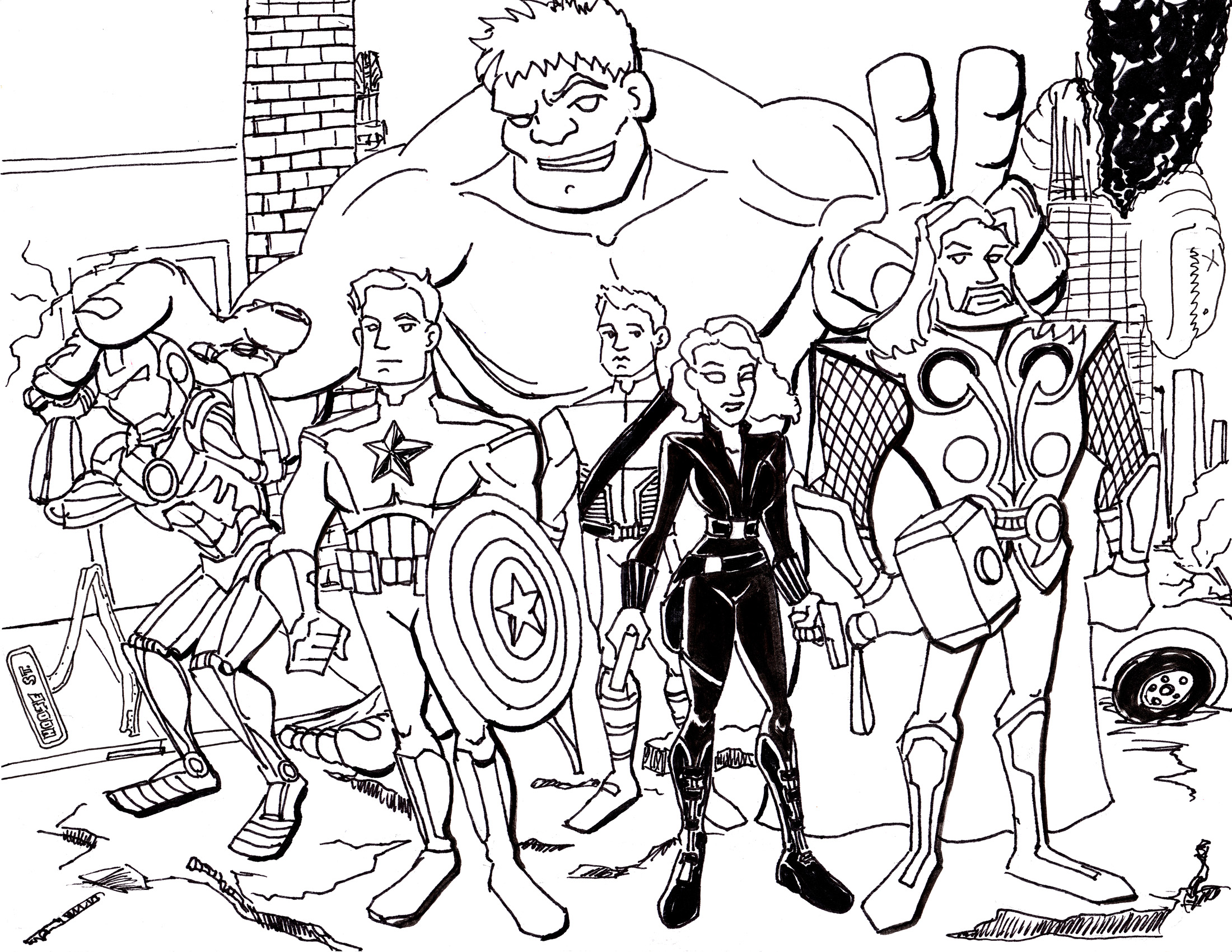 marvel coloring pages