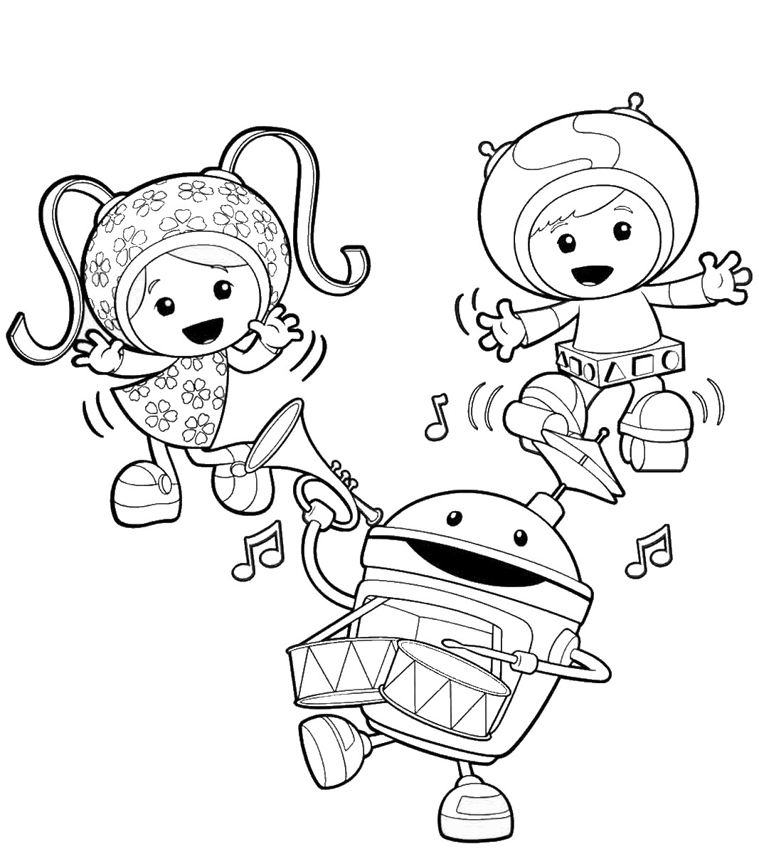 free printable team umizoomi coloring pages