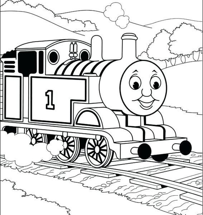 printable thomas the train coloring pages