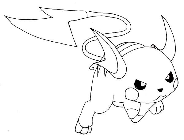 raichu coloring pages