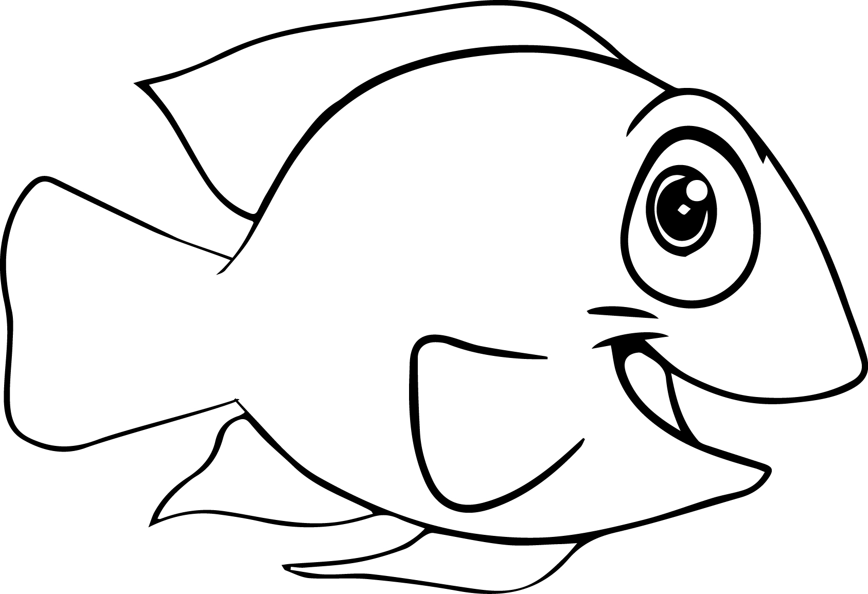 rainbow fish coloring pages