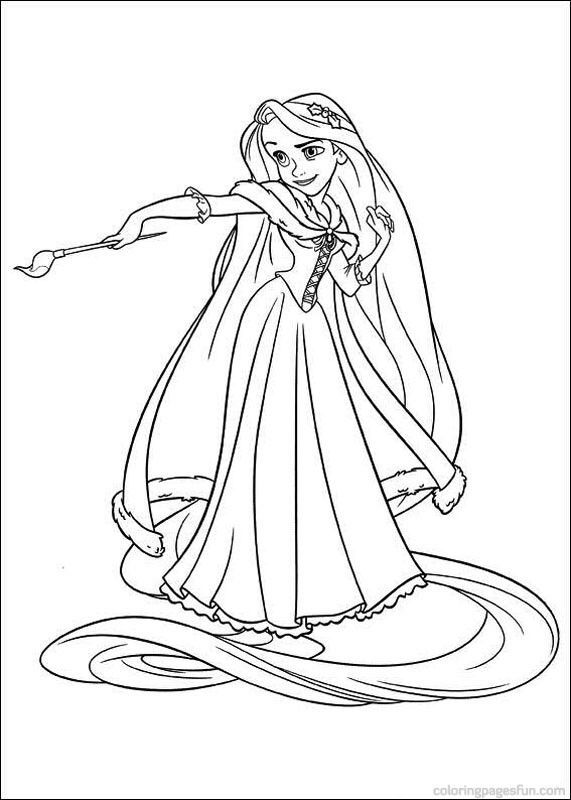 rapunzel coloring pages pdf