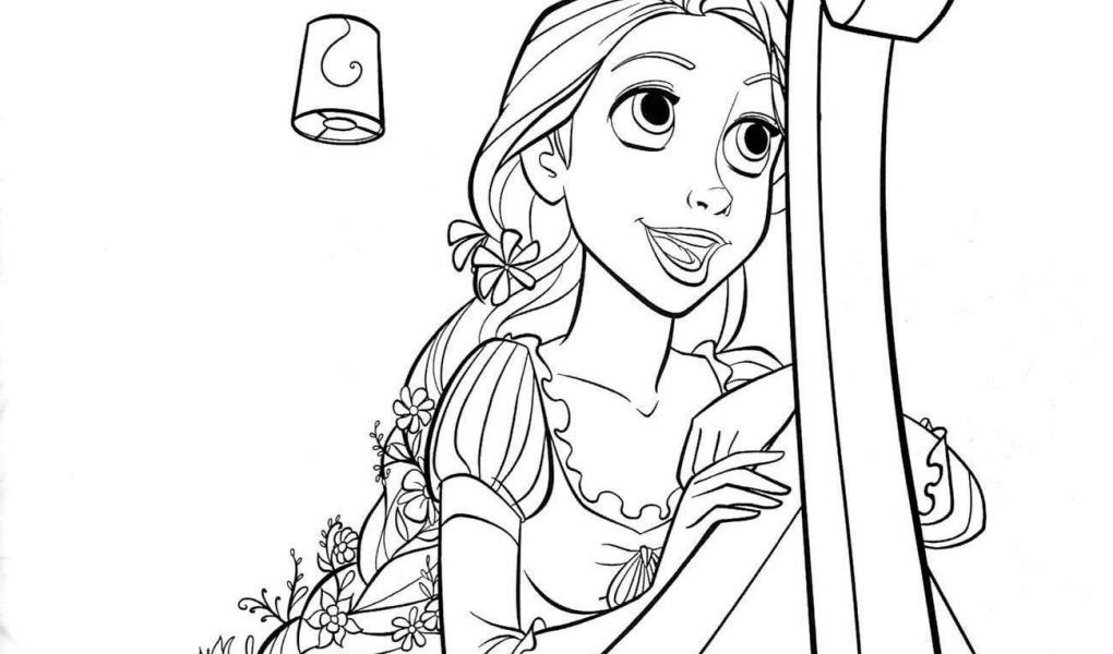 rapunzel coloring pages to print