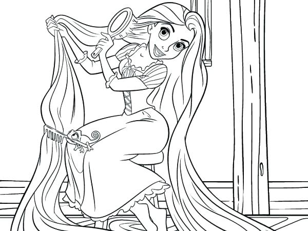 rapunzel free coloring pages