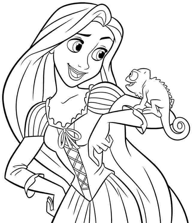 rapunzel maximus coloring pages