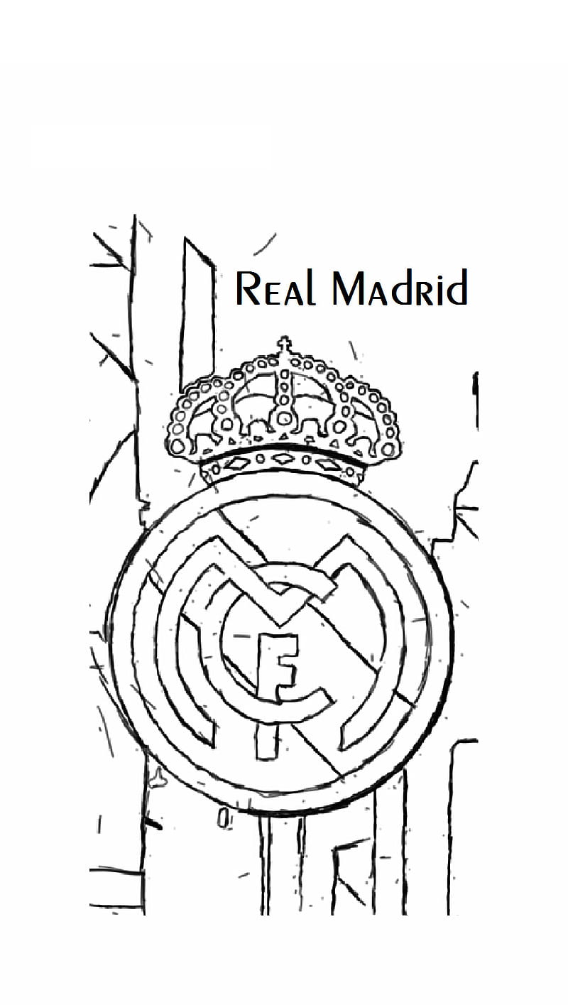 real madrid coloring sheet