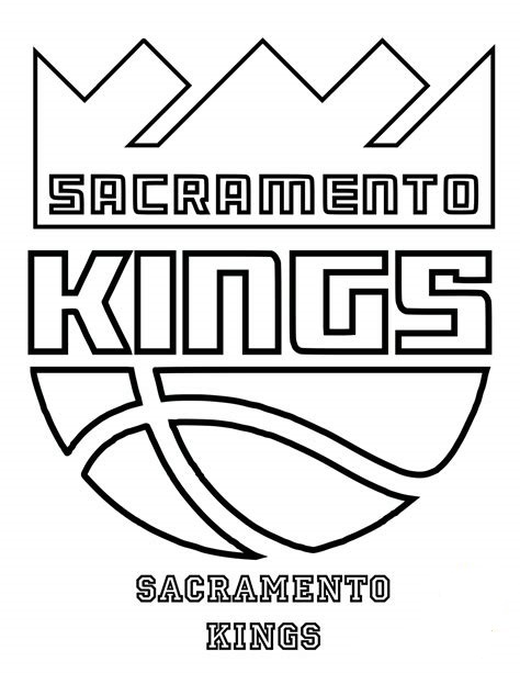 sacramento kings coloring pages