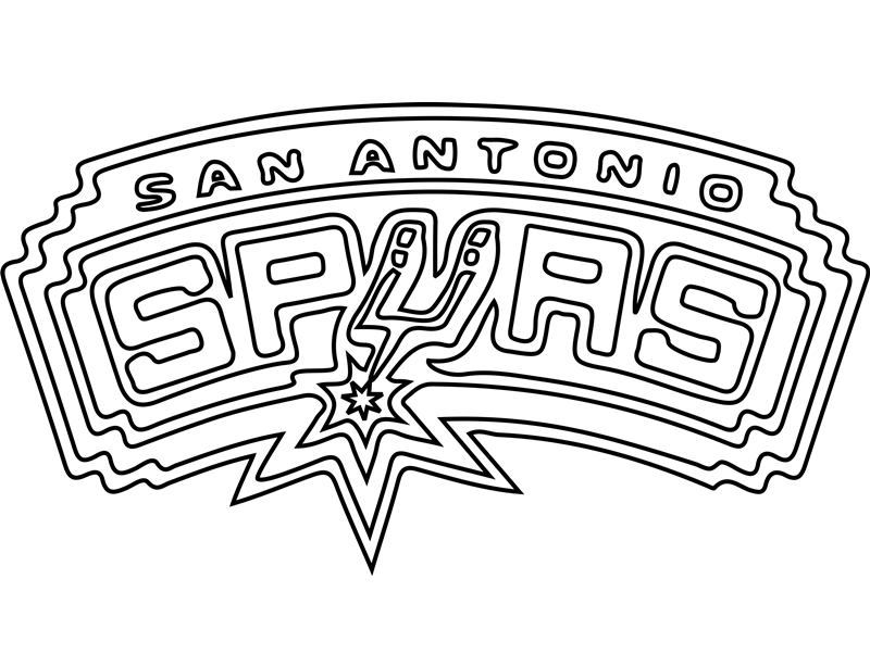 san antonio spurs coloring pages