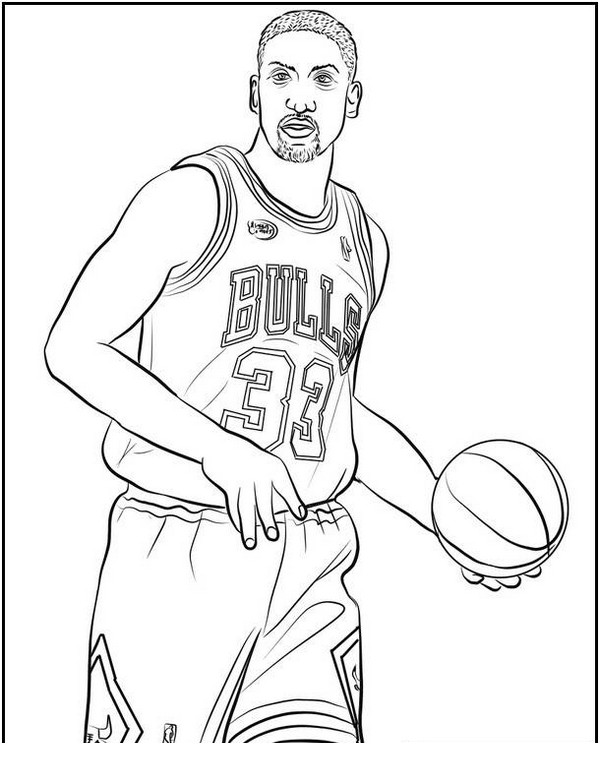 scottie pippen coloring pages