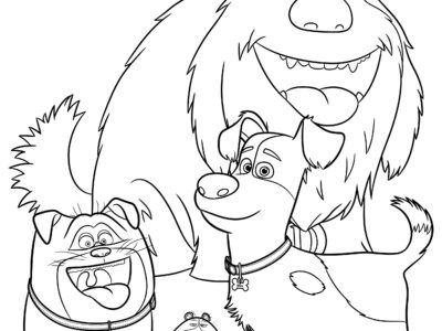 coloring pages of the secret life of pets to print