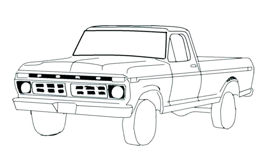 semi truck coloring pages