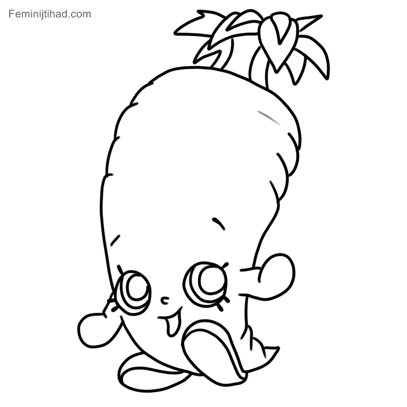 shopkins coloring sheets karen carrot