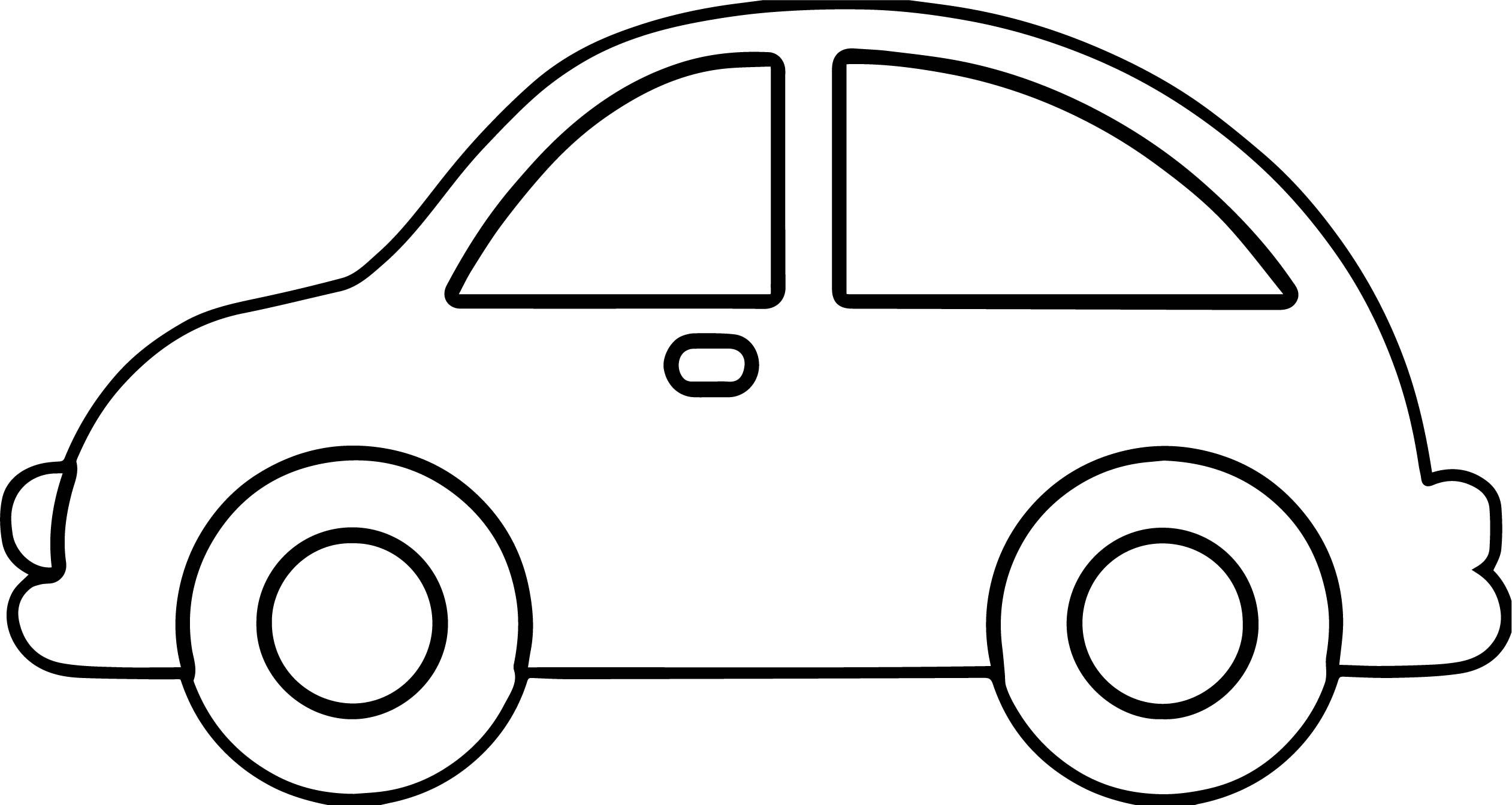 simple car coloring pages