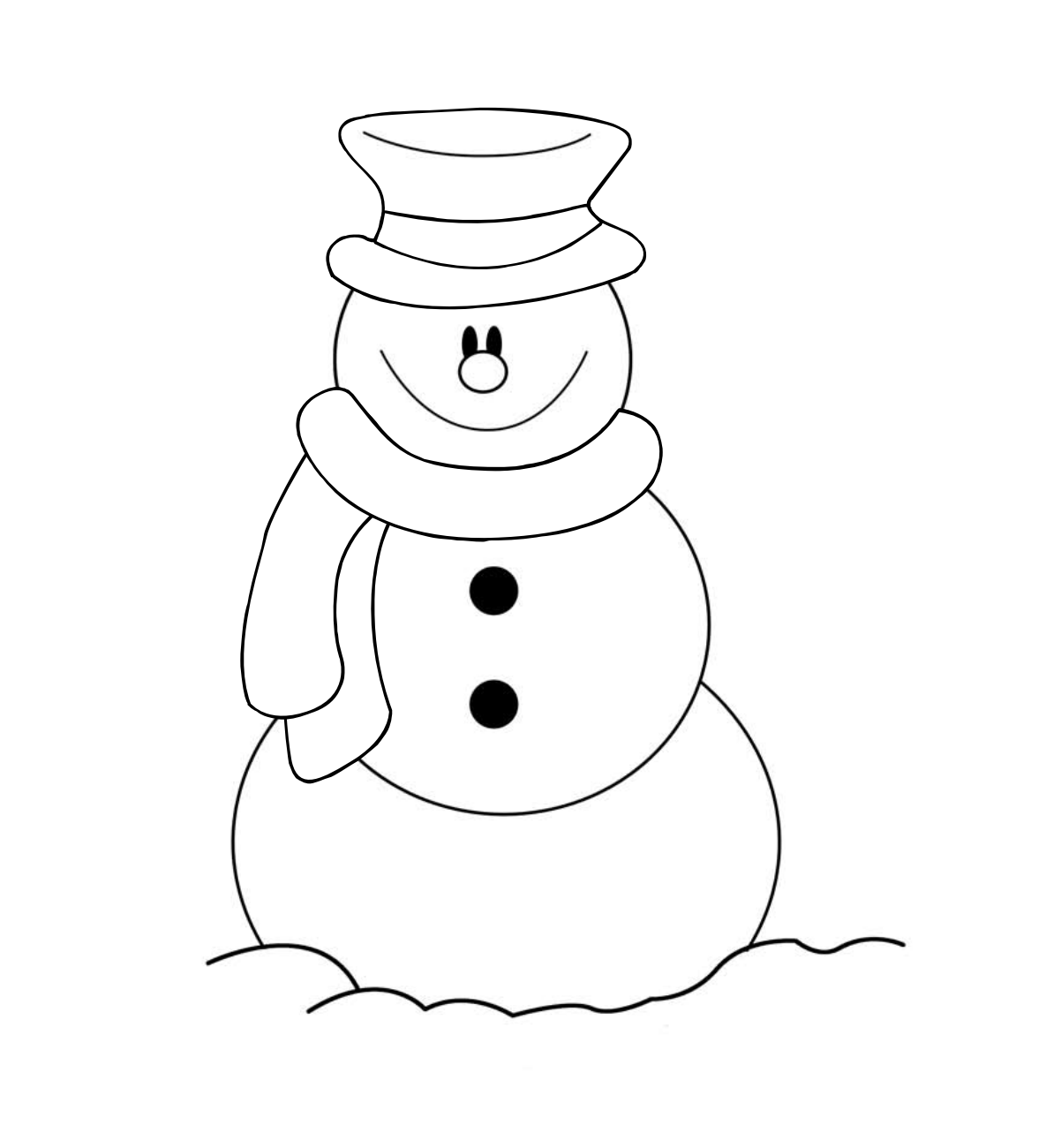 simple christmas coloring pages