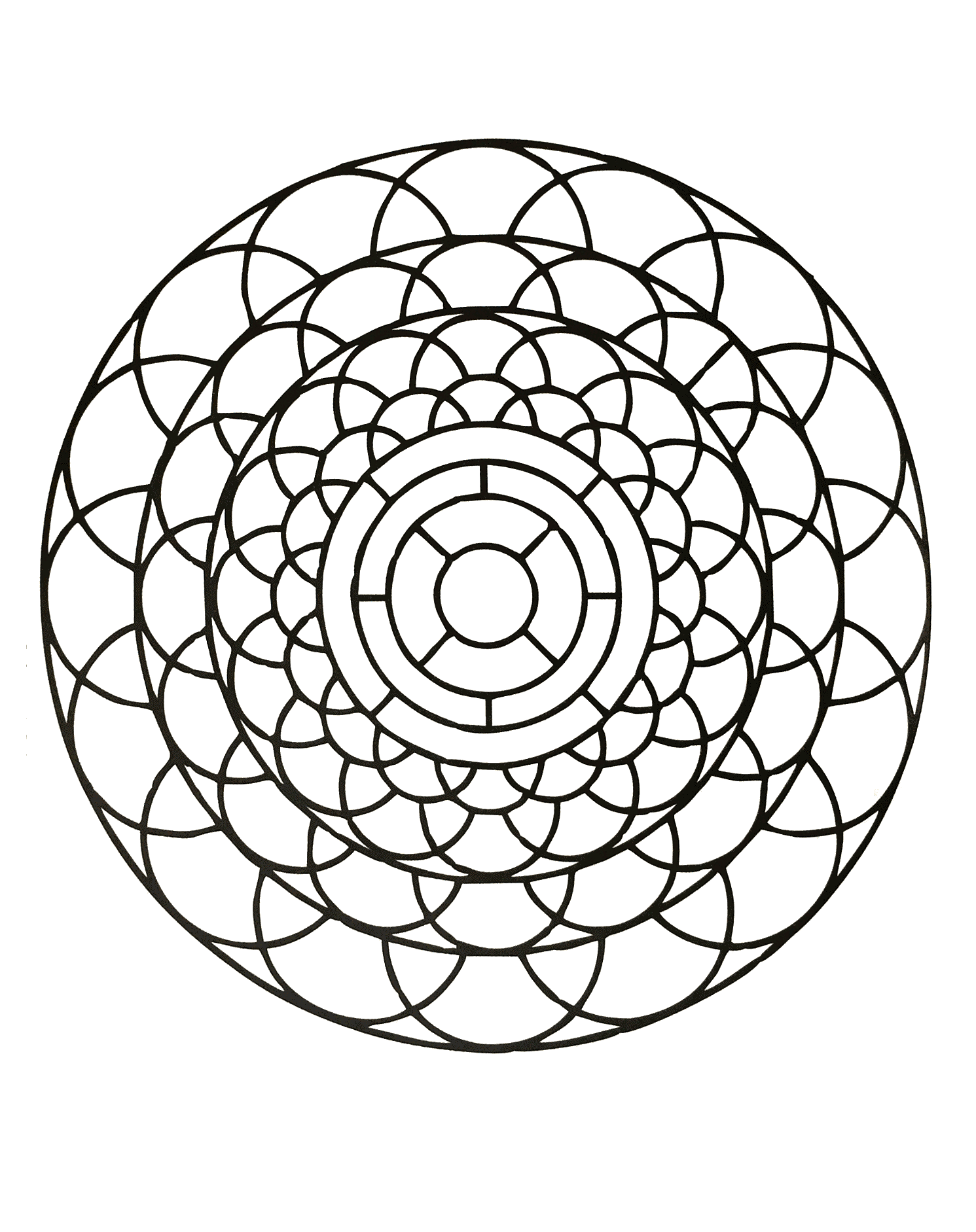 simple mandala coloring pages