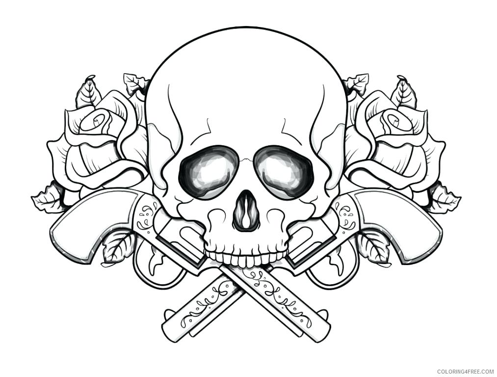 skull head coloring pages