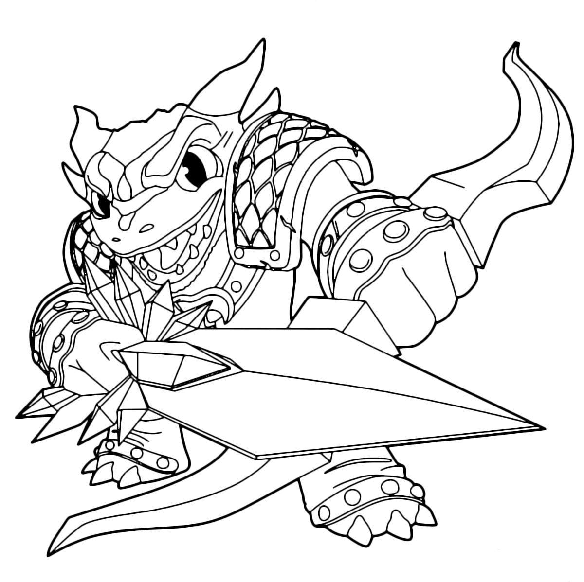 skylander giants coloring pages