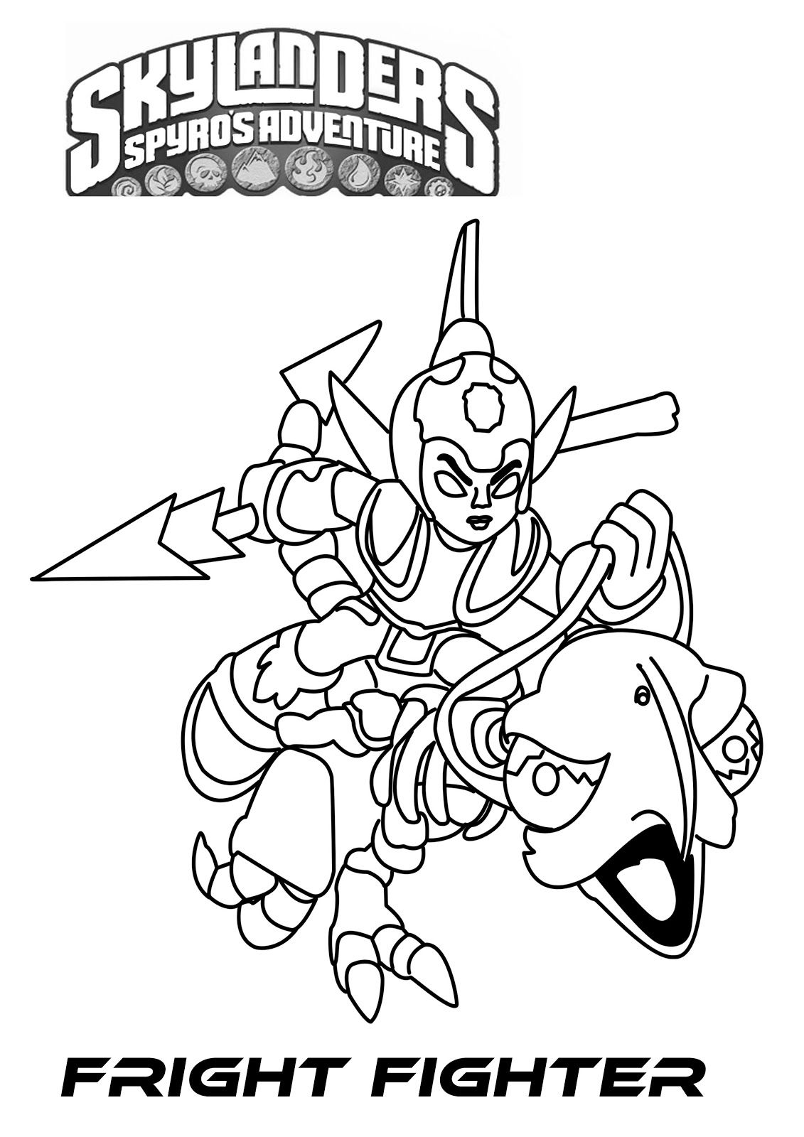 skylander trap team coloring pages