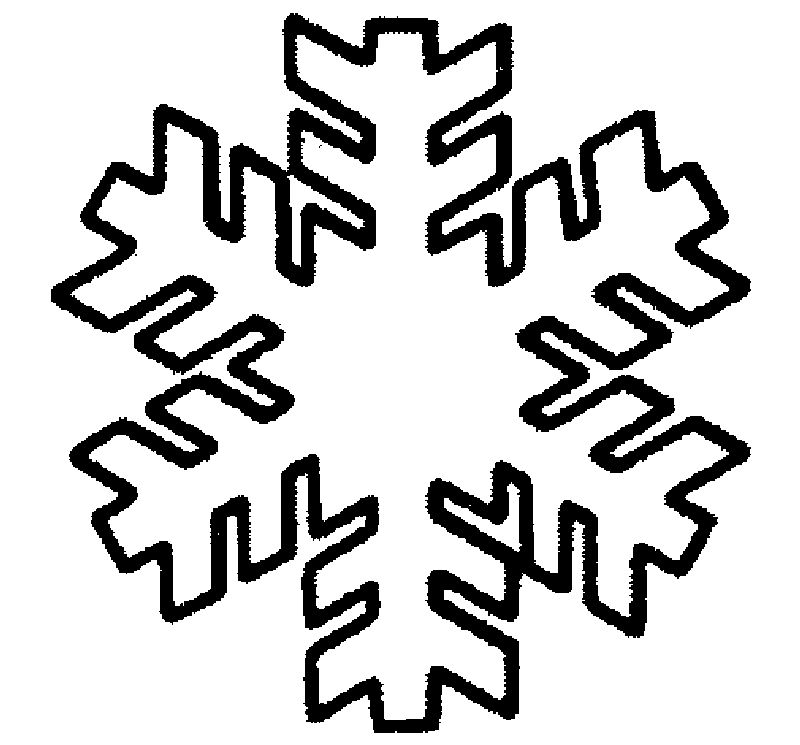 snowflake coloring page preschool