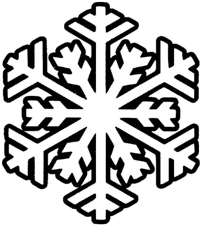 snowflake coloring page