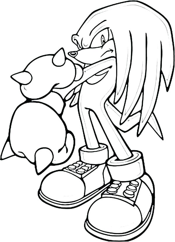 sonic the hedgehog free coloring pages